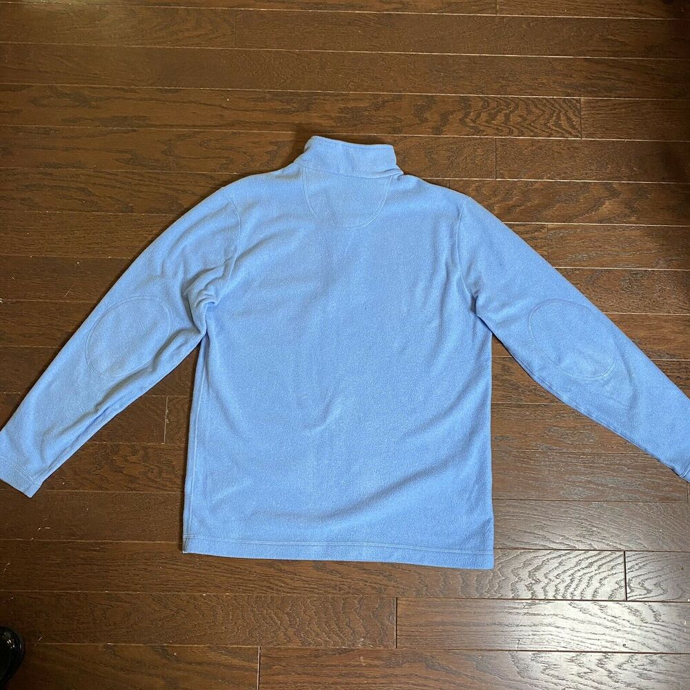 DANIEL CREMIEUX LIGHT BLUE POLARTEC FLEECE 1/4 ZIP, Sz Med - Picture 5 of 9